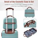 Hardshell Luggage Sets 3 Pieces 20" / 28" Luggages and Cosmetic Case Spinner Suitcase With Tsa Lock Lightweight