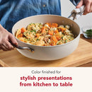 Hard-Anodized Ceramic Induction Nonstick Saute Pan - Porcelain