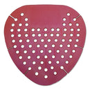 Boardwalk Gem Urinal Screen, Lasts 30 Days, Red, Spiced Apple Fragrance, 12/Box - BWKGEMSAP