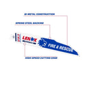 Lenox DEMOWOLF 9 in. Bi-Metal Reciprocating Saw Blade 10 TPI 25 pk