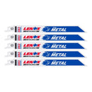Lenox METALWOLF 8 in. Bi-Metal WAVE EDGE Reciprocating Saw Blade 24 TPI 5 pk