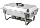 8 Qt Stainless Steel Full Size Chafing Dish With Folding Stand