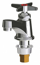 Chicago Faucets Chrome, Low Arc, Bathroom Sink Faucet, Manual Faucet Activation, 2.2 gpm - 700-HOTABCP