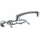 Chicago Faucets Chrome, Low Arc, Kitchen Sink Faucet, Manual Faucet Activation, 2.20 gpm - 445-L8ABCP