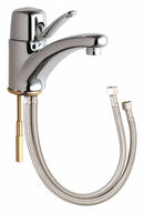 Chicago Faucets Chrome, Low Arc, Bathroom Sink Faucet, Manual Faucet Activation, 2.2 gpm - 2200-ABCP