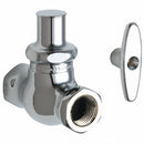 Chicago Faucets Chrome Plated Loose Key Supply Stop, FNPT Inlet Type, 125 psi - 45-LKABCP