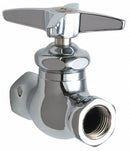 Chicago Faucets Chrome Plated Multi-Turn Supply Stop, FNPT Inlet Type, 125 psi - 45-ABCP
