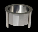 Harmony Fire Pit with LUME Insert Options in Arctic, Slate, Chocolate, and Raven