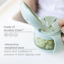 No Spill Snack Container for Kids - Sage & Pink