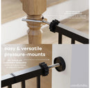 Adjustable Baby Safety Gate - Black