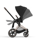 Priam 4 Stroller - Rose Gold Frame with Deep Black