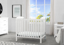 Mini Convertible Baby Crib with Mattress - Bianca White