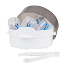 Microwave Steam Sterilizer for Baby Bottles, Nipples, Bottle Parts, Pacifiers, Teethers and Breast Pump Parts