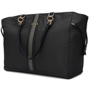 ELLE Luggage Eleganza 32L Monogram Weekender Tote Bag - Black