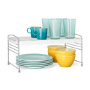 UpSpace Adjustable Shelf: Kitchen Shelf Organizer, Non-Slip Grip, Freestanding, Under Sink & Cabinet Storage