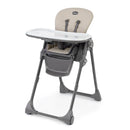 Polly Space Saving Fold Highchair - Taupe