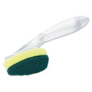 Scotch-Brite Heavy-Duty Soap-Dispensing Dishwand, 2 1/2" X 9 1/2", Yellow/Green, 4/Carton - MMM6504