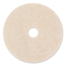 3M Ultra High-Speed Topline Floor Burnishing Pads 3200, 24" Dia., White/Amber, 5/Ct - MMM18069