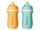 Plastic Insulated Sporty Spout No Spill Toddler Water Bottle - Orange