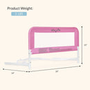 Lightweight Mesh Security Adjustable Bed Rail - Blush Pink