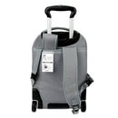 Rolling Laptop Backpack - Gray/Pink