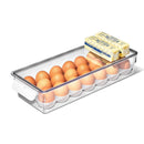 Egg Bin with Removable Tray - White