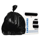 AccuFit Can Liners, Prime Resin, 37 X 50, 1.3 Mils, Black, 100/Carton - HERH7450PKR01