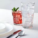 12pc Glass Tumbler Set - Faceted Design