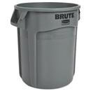 Rubbermaid Round Brute Container, Plastic, 20 Gal, Gray - RCP262000GRA