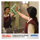 Wypall Microfiber Cloths, Reusable, 15 3/4 X 15 3/4, Green, 24/Carton - KCC83630CT