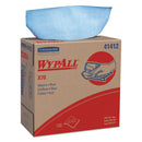 Wypall X70 Cloths, Pop-Up Box, 9 1/10 X 16 4/5, Blue, 100/Box, 10 Boxes/Carton - KCC41412