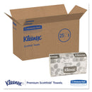 Kleenex Premiere Folded Towels, 9 2/5 X 12 2/5, White, 120/Pack, 25 Packs/Carton - KCC13254