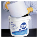 Kimtech Wettask System For Solvents, Free Bucket, 12 X 12 1/2, 60/Roll, 5 Rolls/Carton - KCC06001