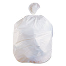 Heritage Linear Low-Density Can Liners, 33 Gal, 0.75 Mil, 30" X 39", White, 150/Carton - HERH6639EW