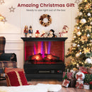 27 Inch Freestanding Fireplace With Remote Control-Black
