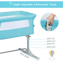 Travel Portable Baby Bed Side Sleeper Bassinet Crib With Carrying Bag-Green
