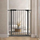 Baby Gate for Stairs Doorways, 29.1–33.8" Extra Wide 36” Tall Dog Gate with Auto-Close - Graphite