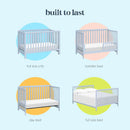 Colby 4-in-1 Low-Profile Convertible Crib - Powder Blue