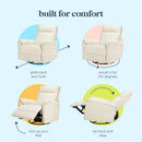 Suzy Electronic Swivel Recliner - Vanilla