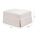 Crawford Gliding Ottoman - Performance Cream Eco-Weave