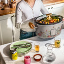 6 Qt Programmable Slow Cooker - Wildflower Porcini Taupe