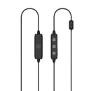 Plugfones Liberate 2.0 29 dB Nylon/Silicone/Soft Foam Bluetooth Earplugs/Earphones w/Mic Black 1 pai