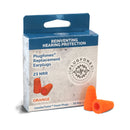 Plugfones ComforTwist 29 dB Soft Foam Replacement Tip Replacement Ear Plugs Orange 5 pair
