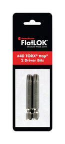 FastenMaster FlatLOK Torx Ttap No. 40 X 2 in. L Driver Bit Steel 2 pc