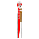 Diablo DS1212BW25 Reciprocating Saw Blade, Bi-Metal, Applicable Materials: Clean Wood, 1 in W, 12 in L, 6, 12 TPI, 25/PK