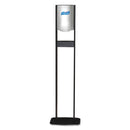 Purell Elite Ltx Floor Stand Dispenser Station, 1200 Ml, 15.25" X 9.86" X 58.1", Chrome/Black - GOJ2456DS
