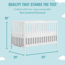 Synergy White 5-in-1 Convertible Crib