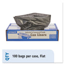 Envision Total Recycled Content Plastic Trash Bags, 65 Gal, 1.5 Mil, 50" X 51", Brown/Black, 100/Carton - STOT5051B15