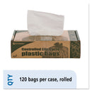 Envision Controlled Life-Cycle Plastic Trash Bags, 13 Gal, 0.7 Mil, 24" X 30", White, 120/Box - STOG2430W70