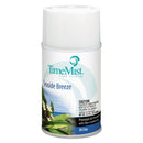 Timemist Premium Metered Air Freshener Refill, Seaside Breeze, 6.6 Oz Aerosol, 12/Carton - TMS1048494